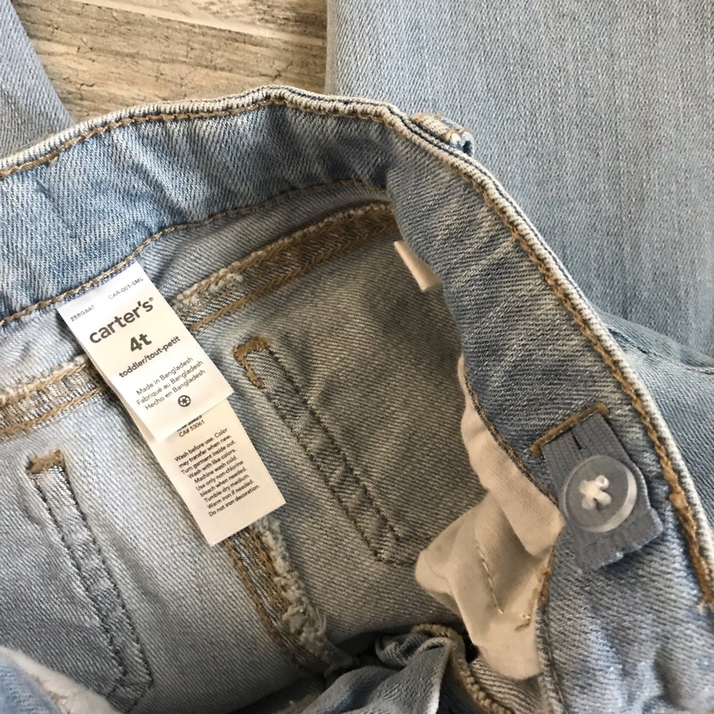 Carters Adjustable Denium Jeans, 4T - Picture 5 of 6